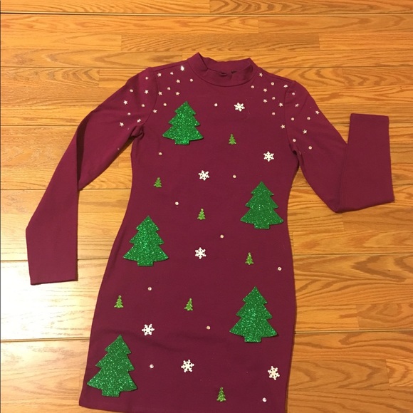 forever 21 christmas tree dress